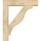 Ekena Millwork Funston Block Rough Sawn Bracket w/ Offset Brace, Douglas Fir, 6"W x 26"D x 30"H BKT0604X26X30FST05RDF - alternate 2
